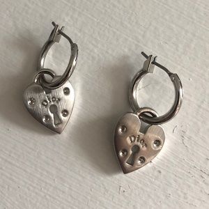 Dior locket hoops